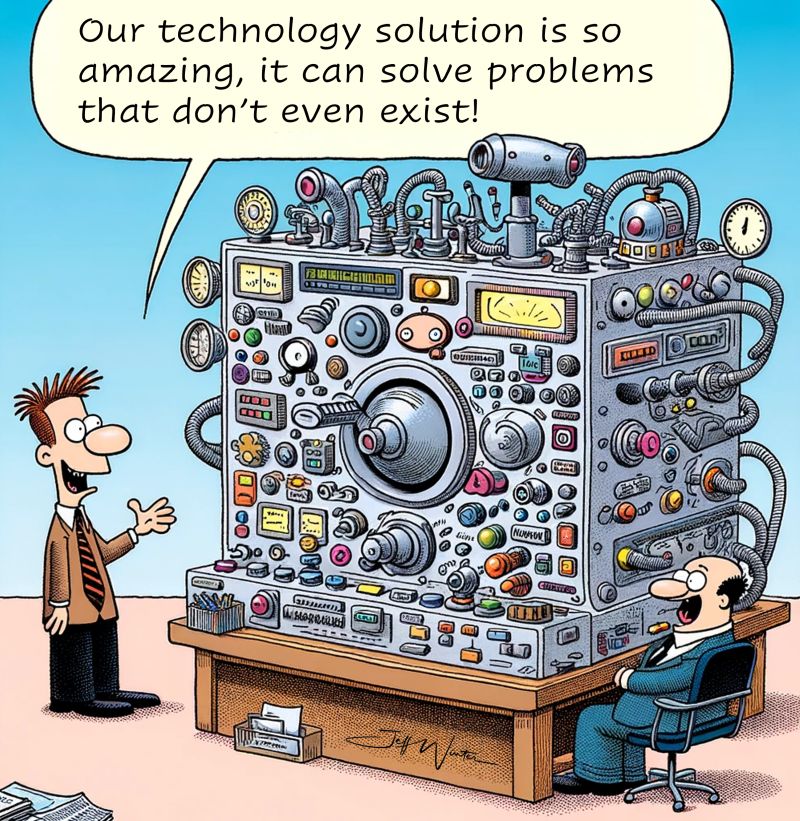 Cover image for The unfortunate trend of technology adoption without a clear strategy.