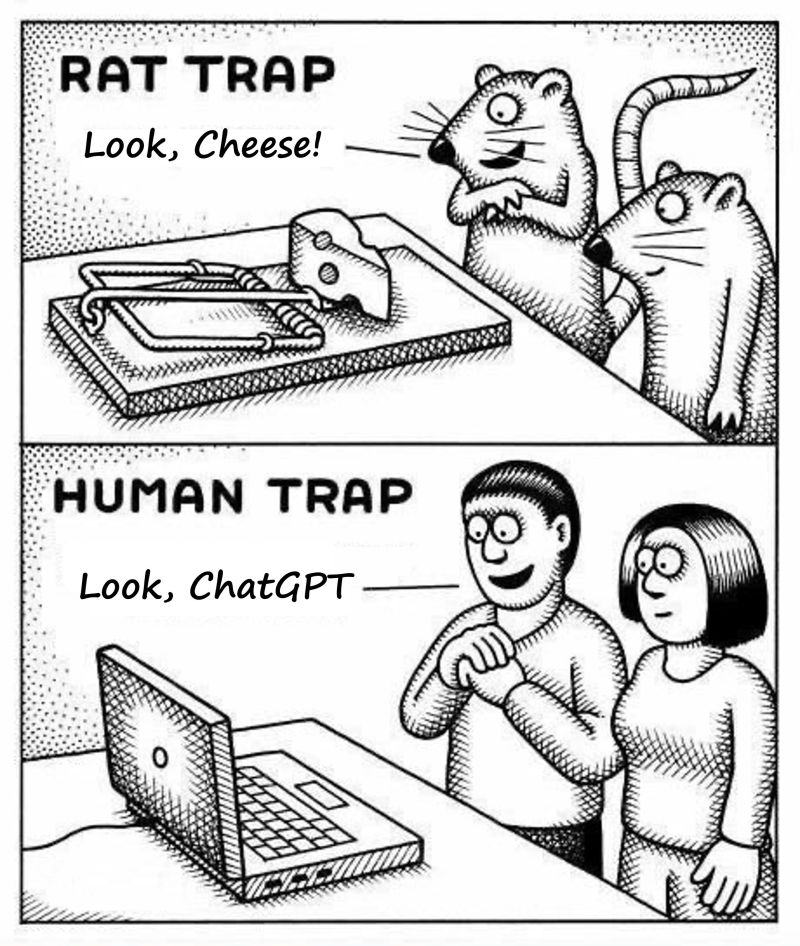Cover image for While ChatGPT can certainly be a very helpful tool, don't fall into the trap of thinking that: